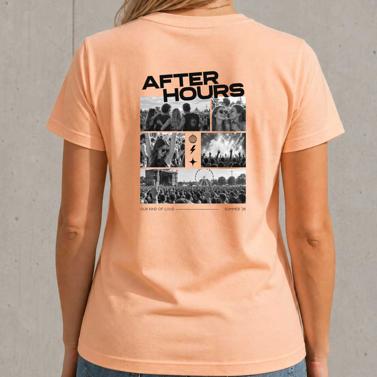 Personalisiertes After Hours Damen T-Shirt mit 5 Fotos