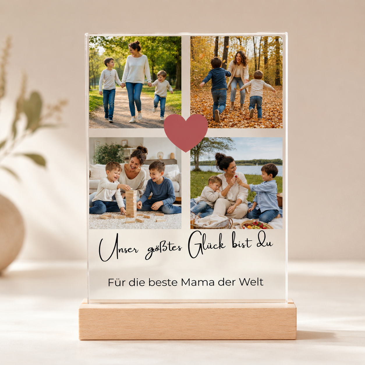 Acrylglasbild mit eigenen Fotos – personalisiertes Geschenk für Mama