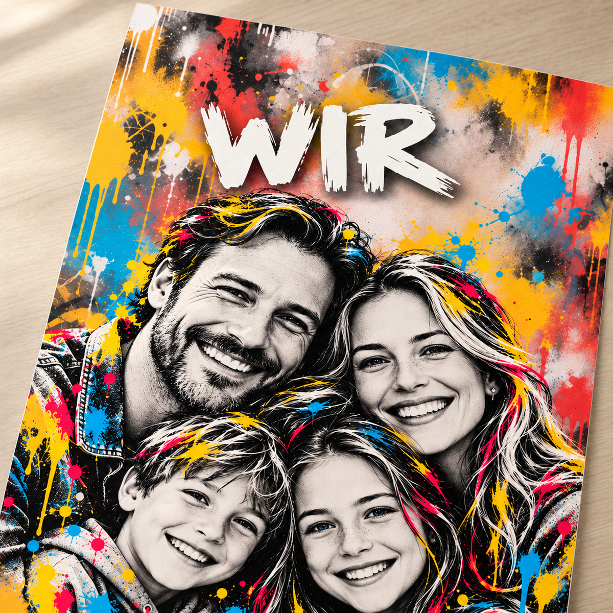 Street-Art Fotoposter – Detailansicht und Druckqualität