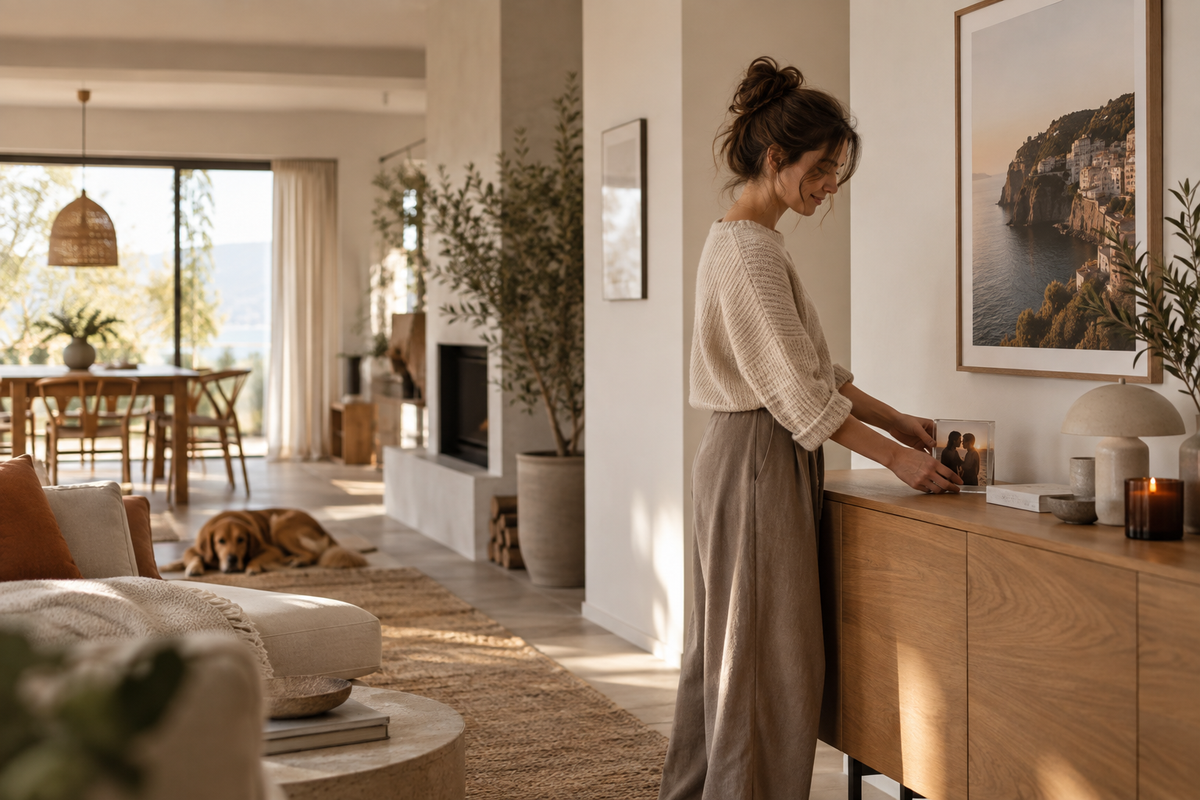 Personalisierte Fotoprodukte im modernen Zuhause