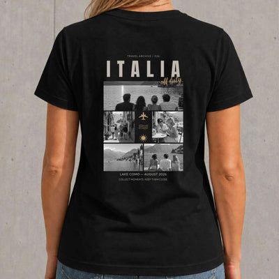 Personalisiertes Reise T-Shirt Damen mit 5 Fotos – Travel Archive