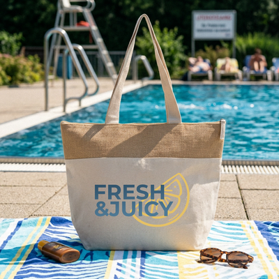 Citrus Kühltasche | Isolierte Strand- & Picknicktasche