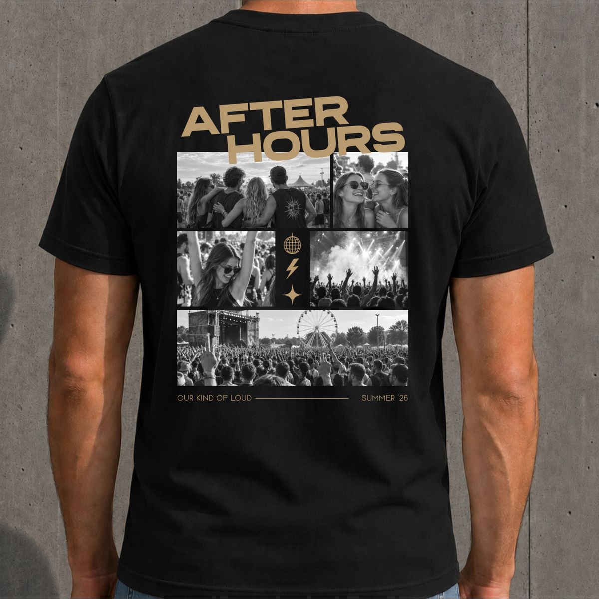 Personalisiertes After Hours T-Shirt mit 5 Fotos