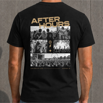 Personalisiertes After Hours T-Shirt mit 5 Fotos