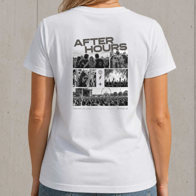 Personalisiertes After Hours Damen T-Shirt mit 5 Fotos