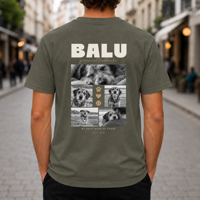 Personalisiertes Haustier T-Shirt mit 5 Fotos – My Daily Dose