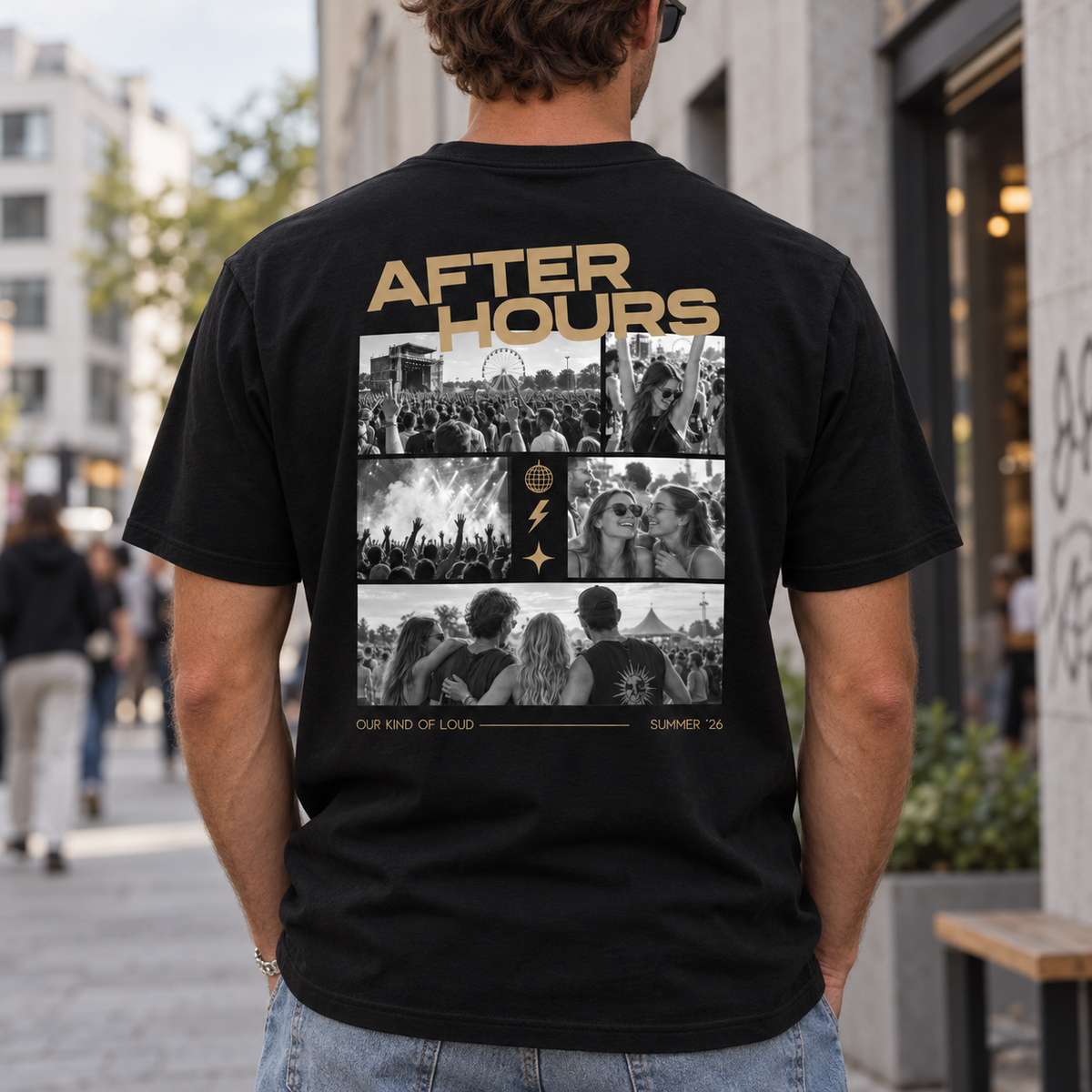 Personalisiertes After Hours T-Shirt mit 5 Fotos