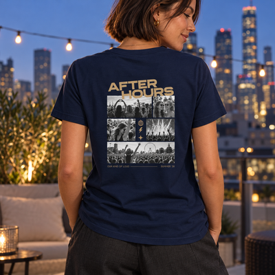 Personalisiertes After Hours Damen T-Shirt mit 5 Fotos