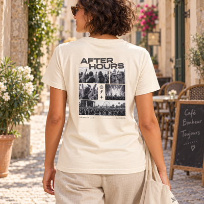 Personalisiertes After Hours Damen T-Shirt mit 5 Fotos