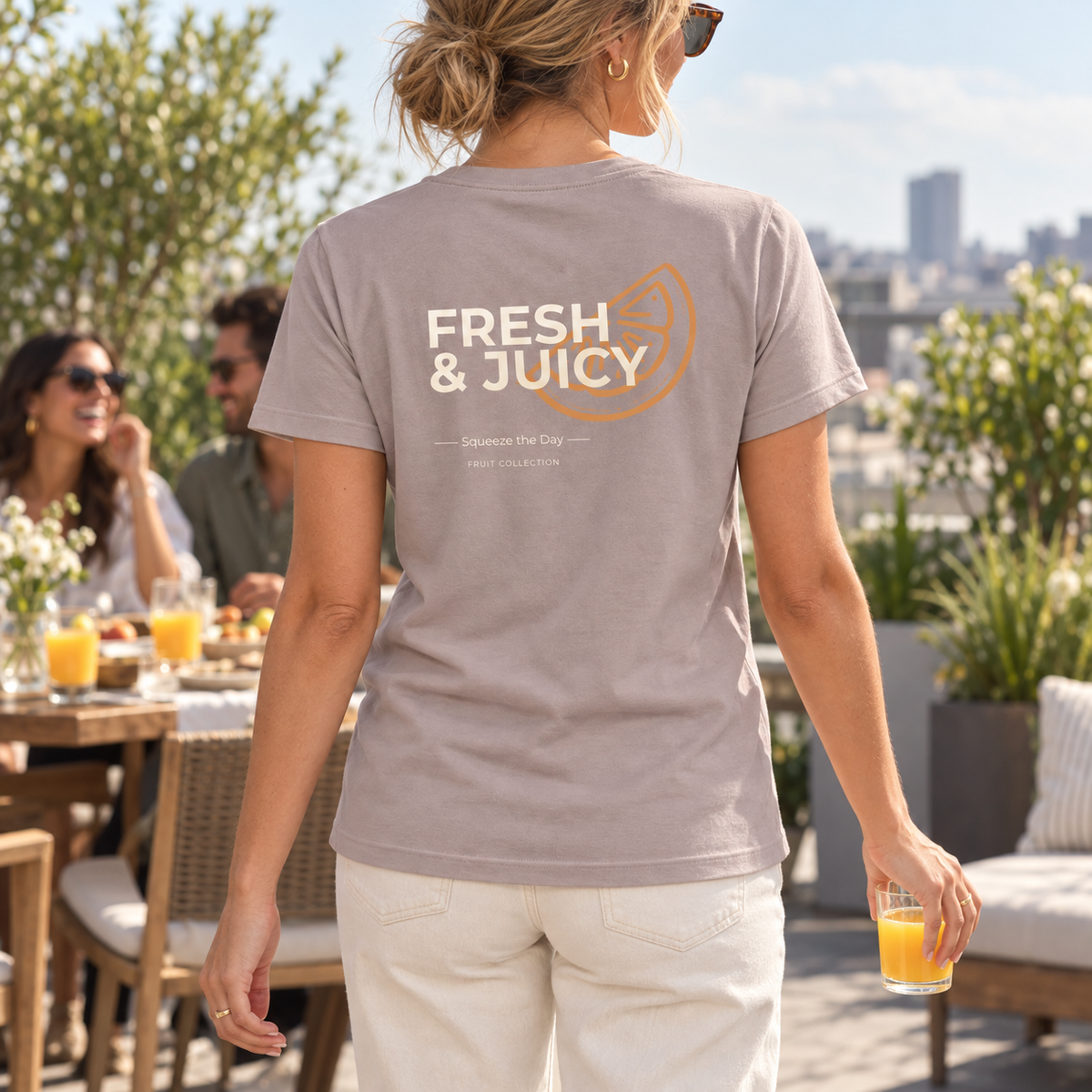 Damen T-Shirt | Citrus Statement
