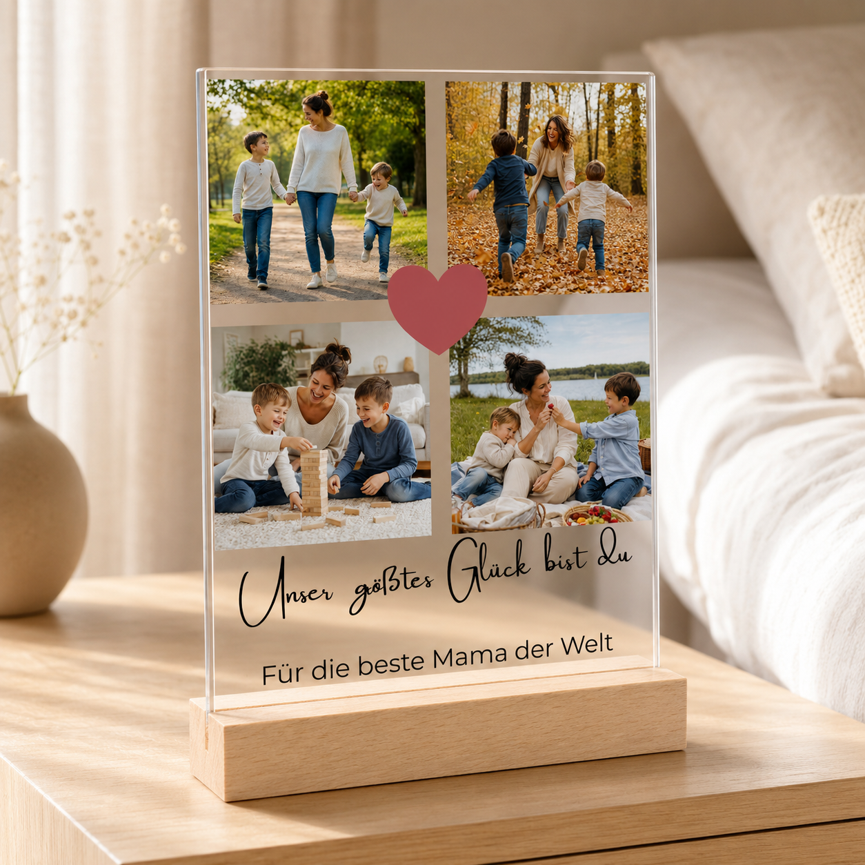 Acrylglasbild mit eigenen Fotos – personalisiertes Geschenk für Mama