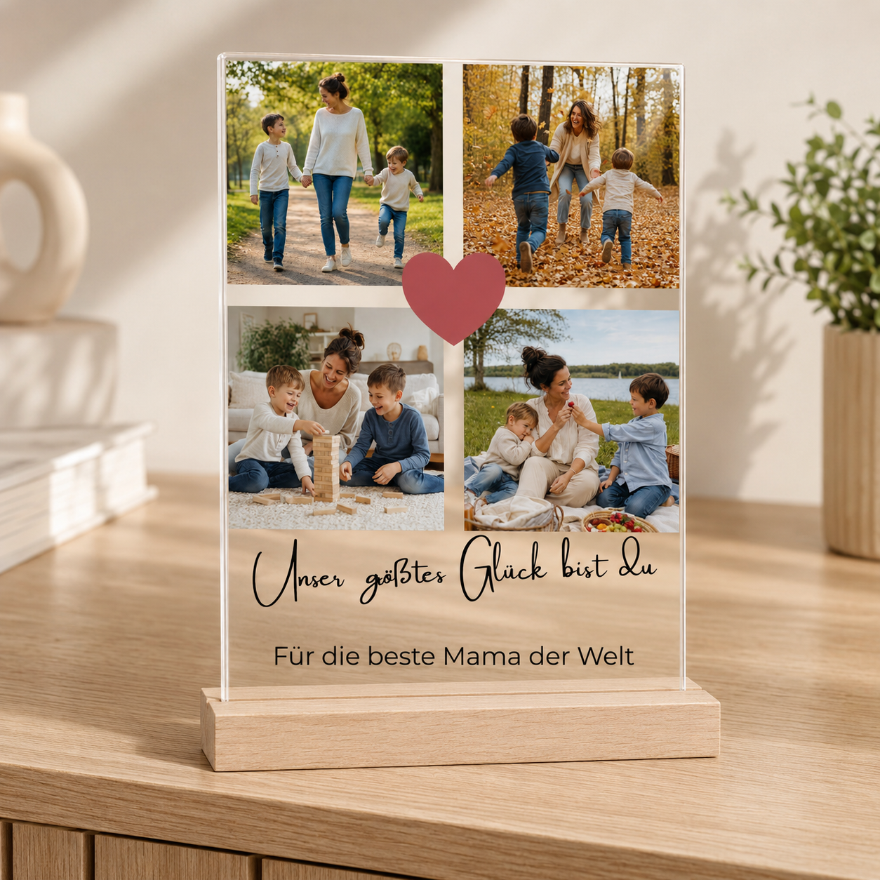 Acrylglasbild mit eigenen Fotos – personalisiertes Geschenk für Mama