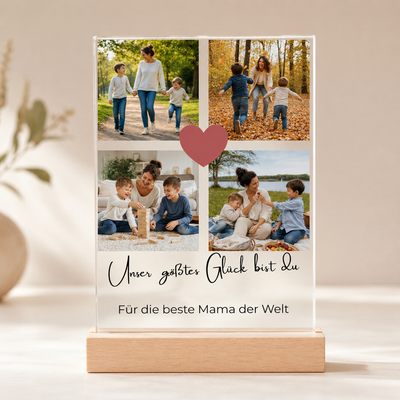 Acrylglasbild mit eigenen Fotos – personalisiertes Geschenk für Mama