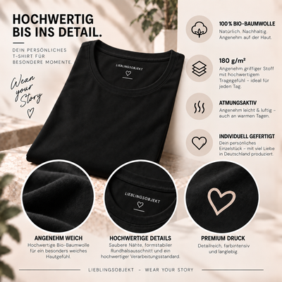 Damen T-Shirt aus 100 % Bio-Baumwolle – Material, Verarbeitung und Druckqualität
