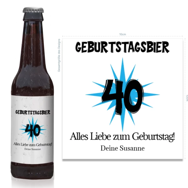 Flaschenetikett | Geburtstagsbier