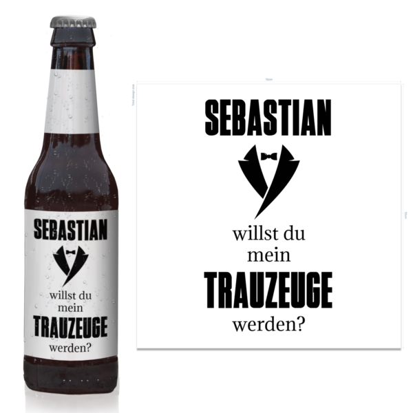 Sticker | Flaschenetikett | Trauzeuge