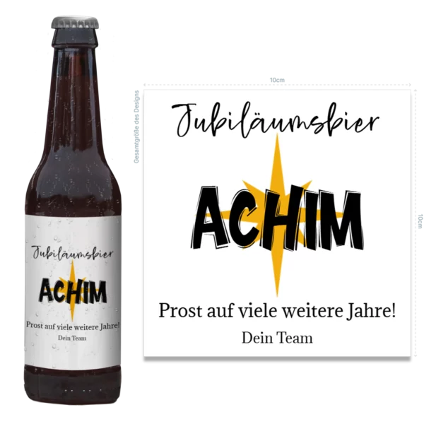 Flaschenetikett | Jubiläumsbier