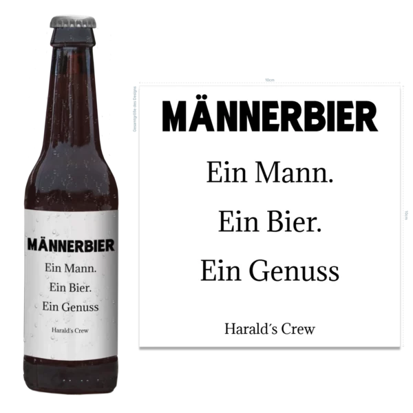 Flaschenetikett | Männerbier