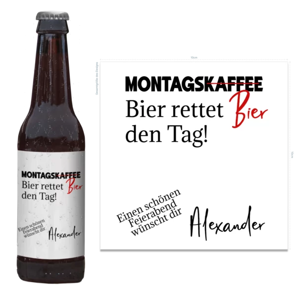 Flaschenetikett | Montagsbier
