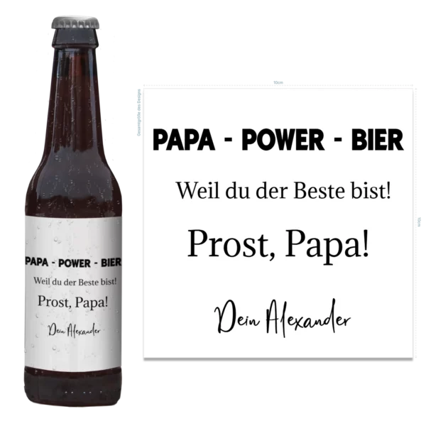 Flaschenetikett | Powerbier