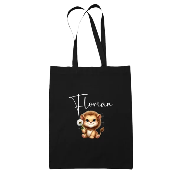 Baumwolltasche | Kinder | Löwe + Name