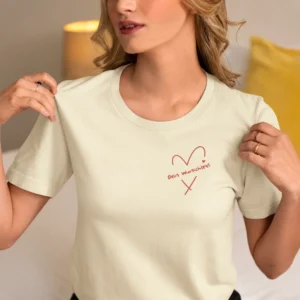 Damen Shirt | Herz und Wunschtext