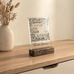 Acrylbild | Rechteckige Wordcloud