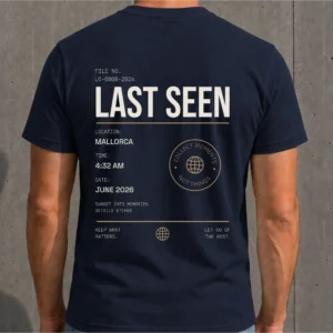 Personalisiertes Unisex T-Shirt | Last Seen